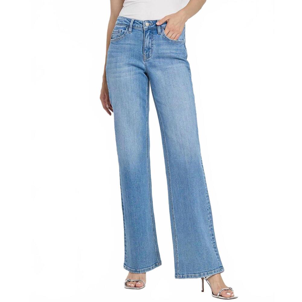 Flying Monkey Light Blue Flare Wide Leg Jeans